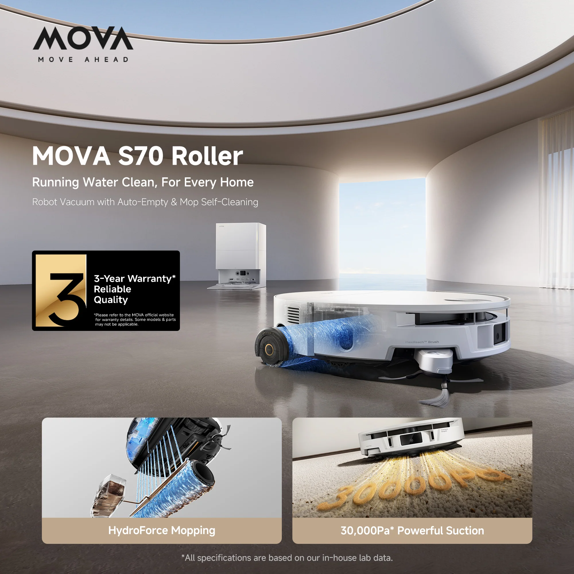 MOVA S70 Roller Robot Vacuum - Image 2